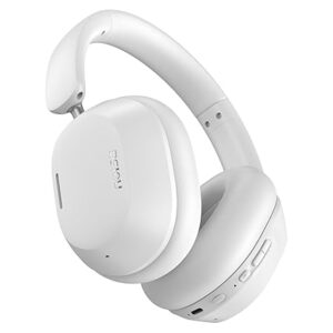 Noise Newly Launched Airwave Max 5 Wireless Over Ear Headphones with Adaptive Hybrid ANC (up to 50dB), HFA Tech, 80H Playtime, Dual Pairing(Calm White)